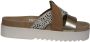 Maruti Bari Slippers Cognac Gold Pixel Offwhite Sandal - Thumbnail 5