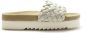 Maruti Beige Gevlochten Leren Slipper Billy White Dames - Thumbnail 6