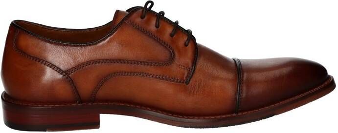 McGregor Heren Herenschoenen Cognac Lage Sneakers Leer Veters - Foto 2