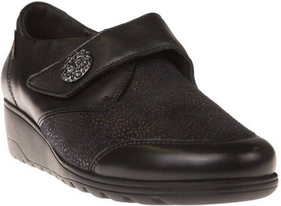Mephisto Branda klittenbandschoen dames zwart combi ½ - Foto 2