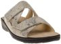 Mephisto Mobils Slipper Geva Platinum Zand Python Metallic Suède - Thumbnail 3