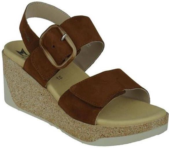 Mephisto GIULIA~VELCALF~~~~~~~~~~~~~~~~ Sandalen met hakDames Sandalen Cognac - Foto 3