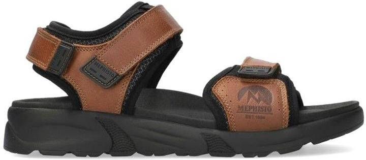 Mephisto Sandaal Tito Chestnut Heren Sandalen Bruin Zwart - Foto 9