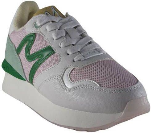 Mexx Juju suède sneakers lichtroze groen - Foto 4