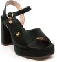 Mexx Zwarte Leren Sandalen Lauren Black Dames - Thumbnail 3