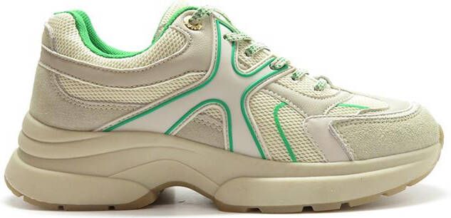 Mexx Sneaker Loyce Beige groen - Foto 5