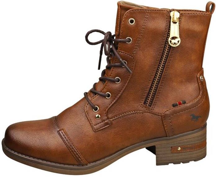 Mustang Veterschoenen Hoog Veterschoenen Hoog cognac - Foto 12