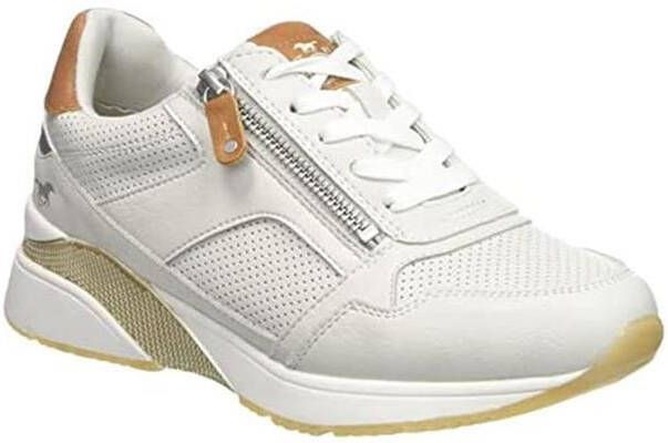 Mustang Veterschoenen Laag Veterschoenen Laag gebroken wit - Foto 3