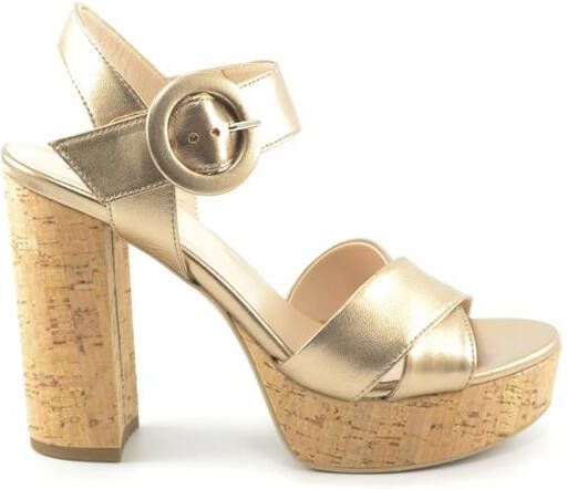 Nerogiardini Sandalen met hoge hakken Geel Dames - Foto 4