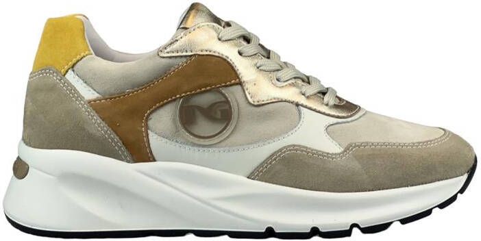 Nero Giardini NeroGiardini E306450D 614 Beige combi kleurige dames sneaker met rits - Foto 18