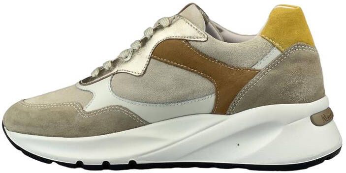 Nero Giardini NeroGiardini E306450D 614 Beige combi kleurige dames sneaker met rits - Foto 15
