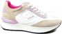 Nero Giardini NeroGiardini E306450D 707 Wit combi kleurige dames sneaker met rits - Thumbnail 4