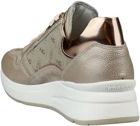 Nero Giardini NeroGiardini E306450D 614 Beige combi kleurige dames sneaker met rits - Foto 16