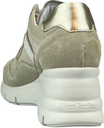 Nero Giardini NeroGiardini E306450D 614 Beige combi kleurige dames sneaker met rits - Foto 17