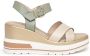 Nerogiardini Leren sleehak sandalen voor vrouwen Beige Dames - Thumbnail 4
