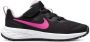 Nike revolution 6 hardloopschoenen zwart roze kinderen - Thumbnail 2