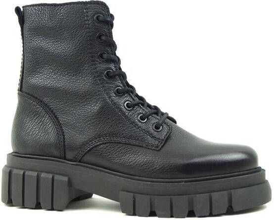 OMNIO LORETA ANKLE BOOT Black Leather Milled - Foto 2