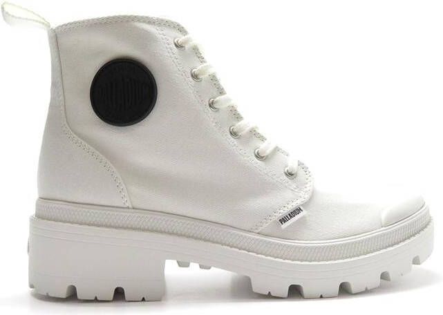 Palladium Pallabase Veterboots wit Canvas Dames - Foto 3