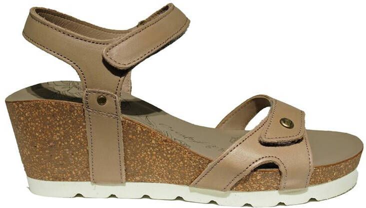Panama Jack Julia Sandalen Met Sleehak Dames Taupe - Foto 5