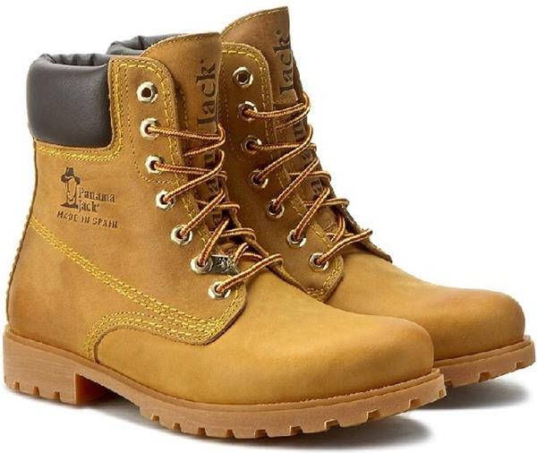 Panama Jack Kameelkleurige Leren Enkellaarzen met Veters Brown Heren - Foto 12