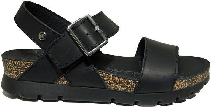 Panama Jack Stijlvolle Platte Sandalen Black Dames - Foto 5