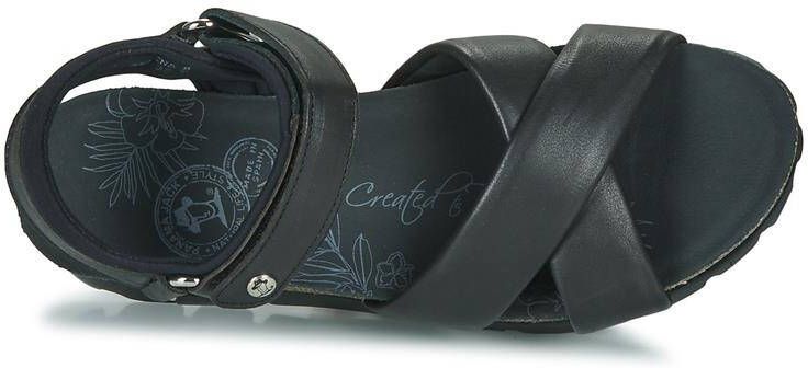 Panama Jack Zwarte Plateau Sandalen Serena Black Dames - Foto 7