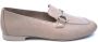 Bruin Tinten 2596 Loafers Instappers Dames Beige - Thumbnail 3