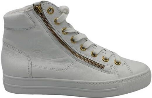 Paul Green 4024 Hoge sneakers Leren Sneaker Dames Wit - Foto 5
