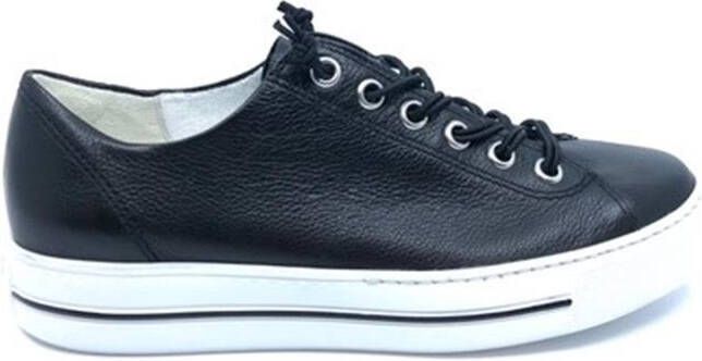 Paul Green 4081 Lage sneakers Leren Sneaker Dames Zwart - Foto 5