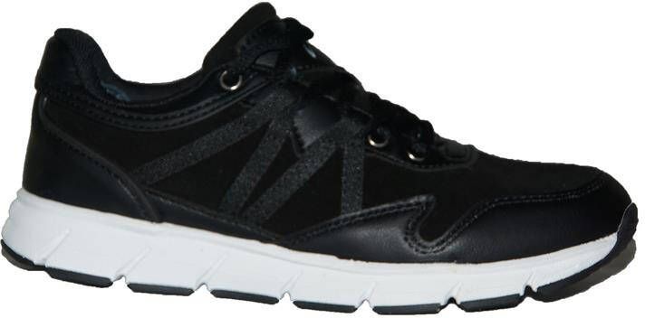 Piedro Sport Albon Sneakers Zwart Vetersluiting Wijdtemaat Schoen Valt kleiner: bestel een maat groter - Foto 4