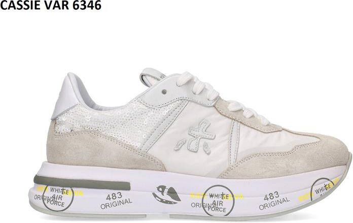 Premiata Lichtgrijze Suède Sneakers Cassie Multicolor Dames - Foto 7