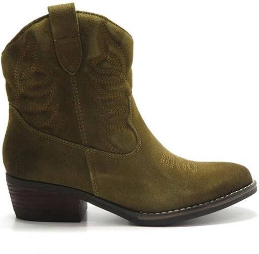 PS Poelman Billy suède cowboylaarzen bruin - Foto 2