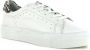 PS Poelman TITULAR Dames Casual Leren Tennis Sneaker met Dalmatiër Print Wit - Thumbnail 2