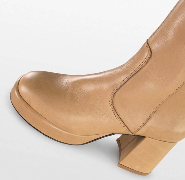 PS Poelman MERYL Dames Laarzen met hak Cognac - Foto 2