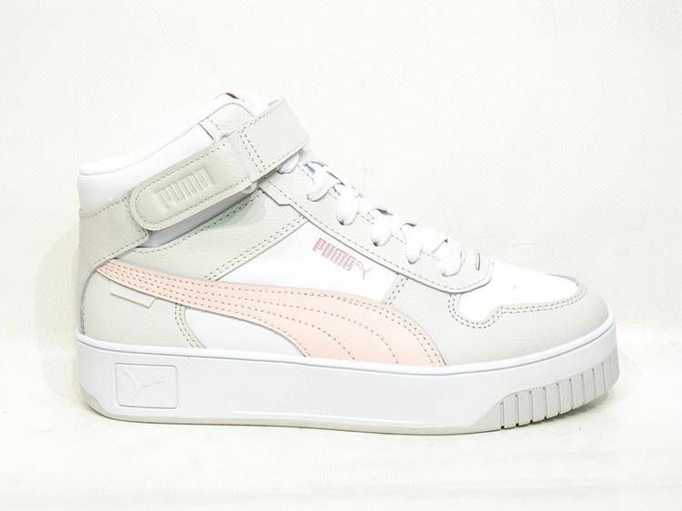PUMA Carina Street Mid Dames Sneakers White-Frosty Pink-Feather Gray - Foto 6