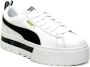 Puma Mayze Lth Womens White Black Schoenmaat 37+ Sneakers 381983 01 - Thumbnail 12