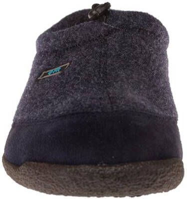 Q Fit Bern 4 Blauwe Vilten Heren Pantoffels Blauw - Foto 2