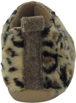 Q Fit Lieke Combi Beige Panterprint Gesloten Dames Pantoffels Beige Panterprint - Foto 3
