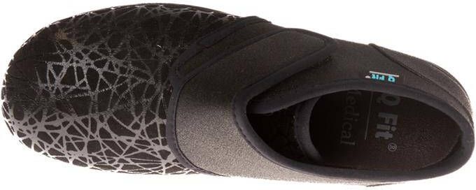 Q Fit Geneve black design stretch verbandschoen pantoffel - Foto 3
