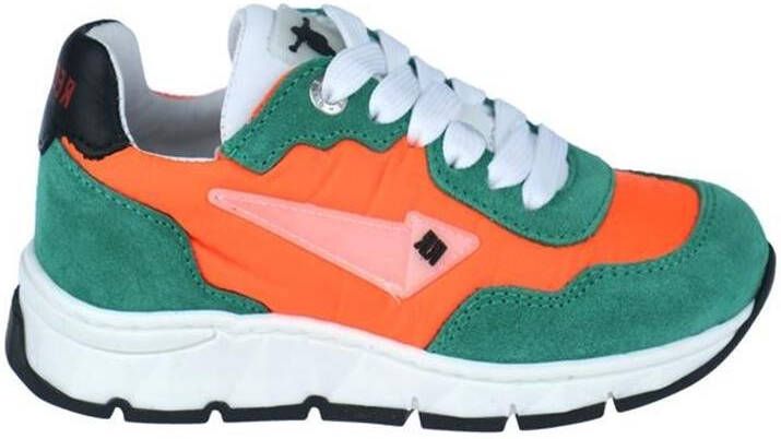Red Rag suède sneakers groen oranje Jongens Suede Meerkleurig 29 - Foto 6