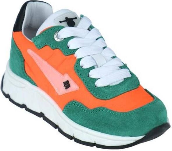 Red Rag suède sneakers groen oranje Jongens Suede Meerkleurig 29 - Foto 5