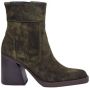 Red-Rag 77384 Enkellaarsjes Enkelboots met rits Dames Groen - Thumbnail 4