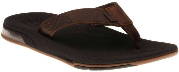 Reef Fanning Leather Low Slippers