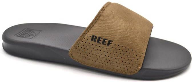 Reef One Slidegrey Tan Heren Slippers Grijs Cognac - Foto 11