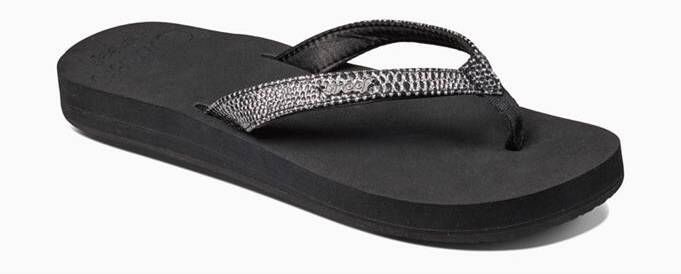 Reef Star Cushion Sassyblack Silver Dames Slippers Zwart Zilver - Foto 14
