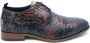 Rehab Greg Snake Carpet Nette schoenen Veterschoenen Heren Bruin - Thumbnail 3
