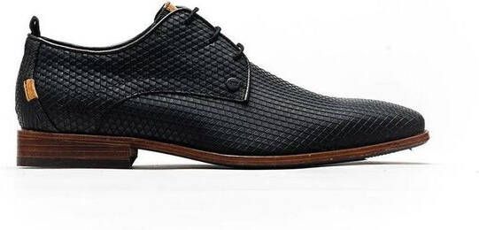 Rehab Footwear Greg Triangle | Lage zwarte nette veterschoenen - Foto 3