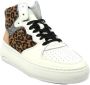 Rehab Footwear Tyra Leopard | Hoge witte sneakers - Thumbnail 1
