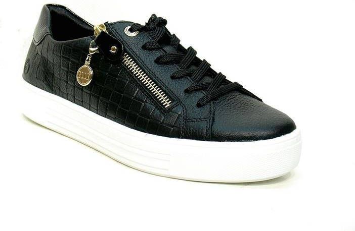 Remonte Stijlvolle Comfort Sneaker met Gouden Accenten Black Dames - Foto 17