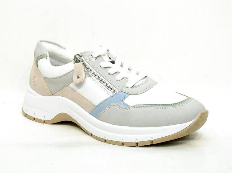 Remonte Dames Sneaker D0G02-80 Grijs Wit Combi Wijdte H - Foto 4